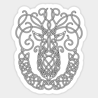 Celtic Stag Sticker